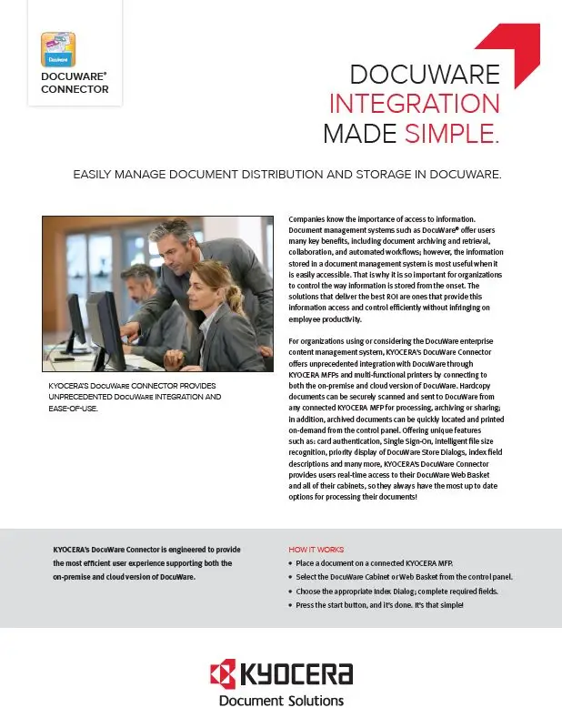 Kyocera, Software, Document Management, Docuware Connector, Ropho